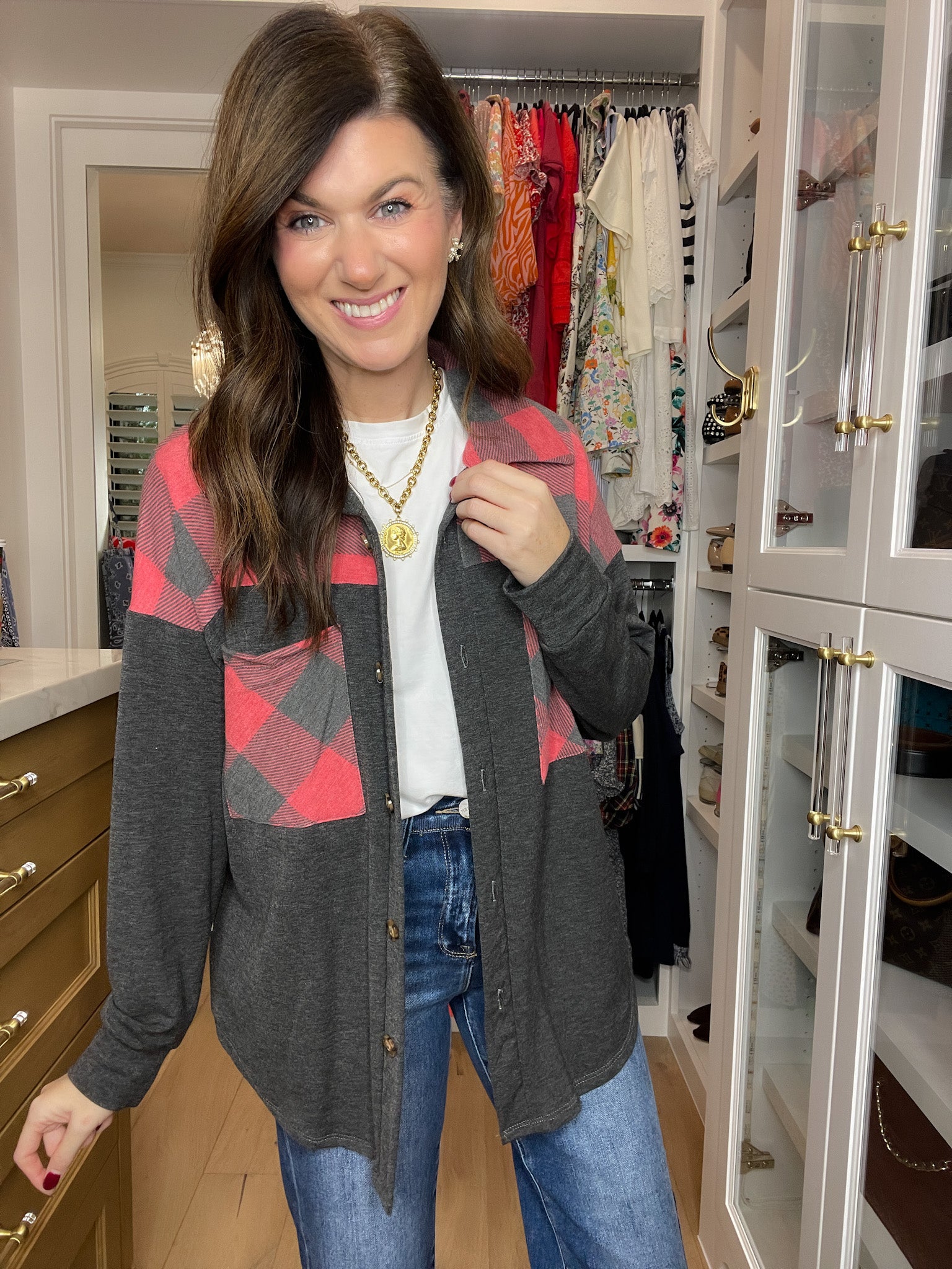 SALE! On the Way Plaid Shacket *Final Sale*