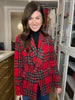London Lane Plaid Blazer