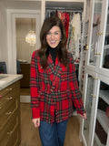 London Lane Plaid Blazer