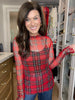 Plaid Daydream Mesh Top