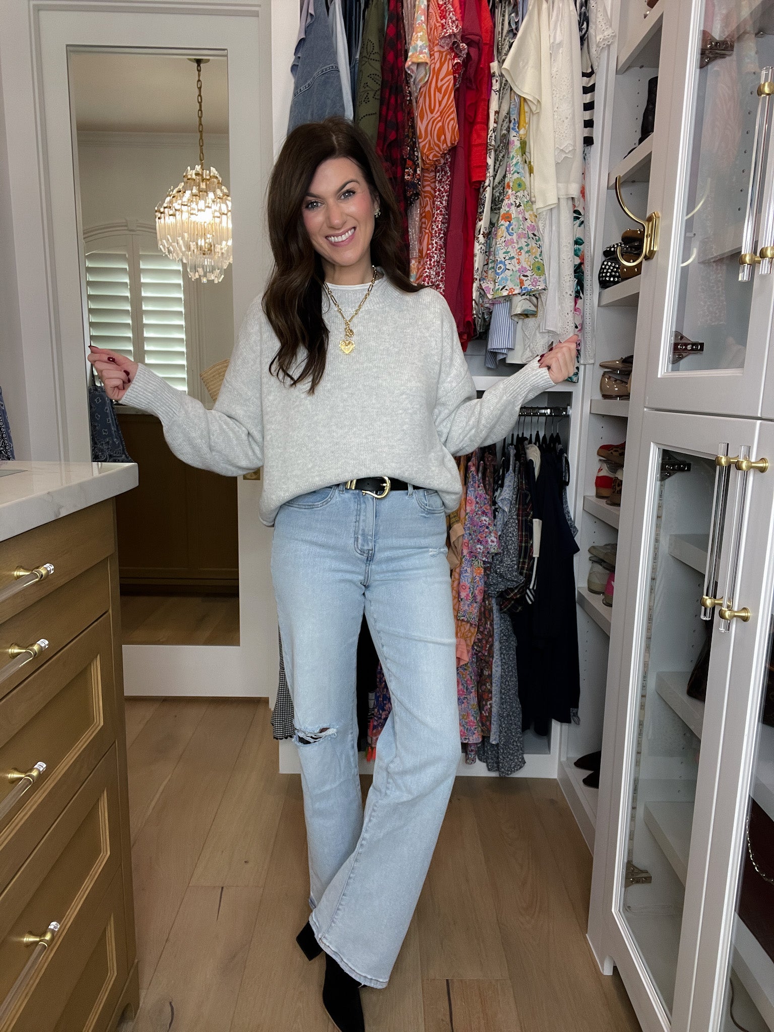 Vervet Crystal High Rise Flare Jeans