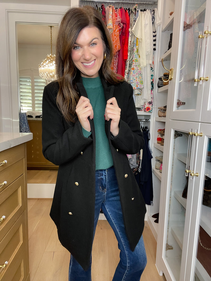 The Avenue Edit Coat in Black – Belles and Whistles Boutique