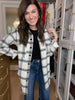 Cozy Crossroads Plaid Button Down in White/Black