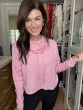 SALE! Mono B Do the Most Cowl Neck Top in Pink *Final Sale*