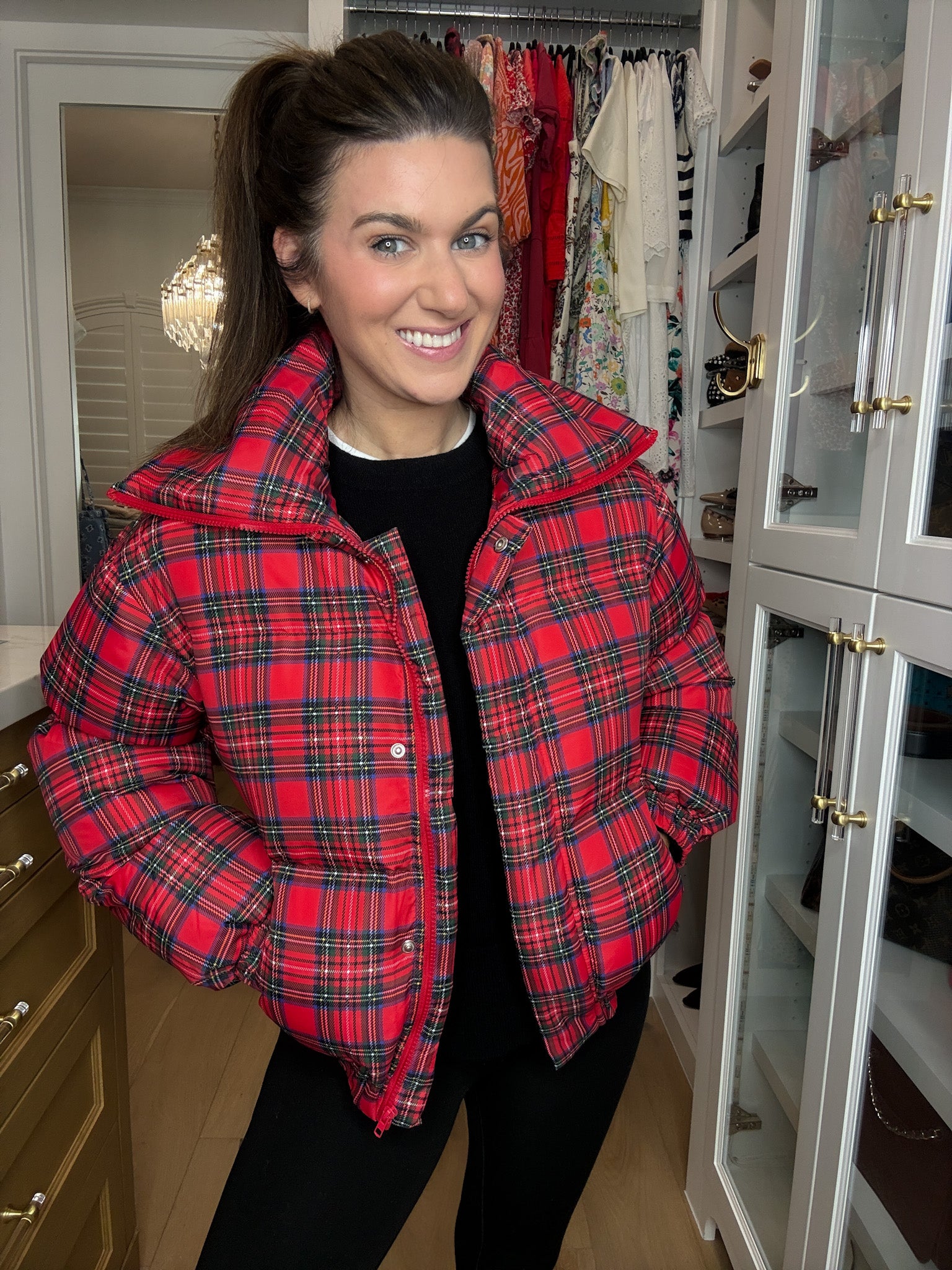 Ralph Plaid Puffer Jacket