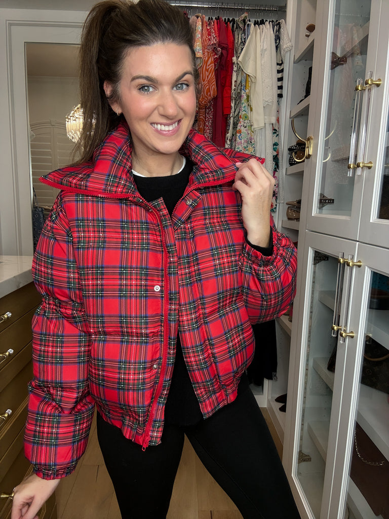 Ralph Plaid Puffer Jacket