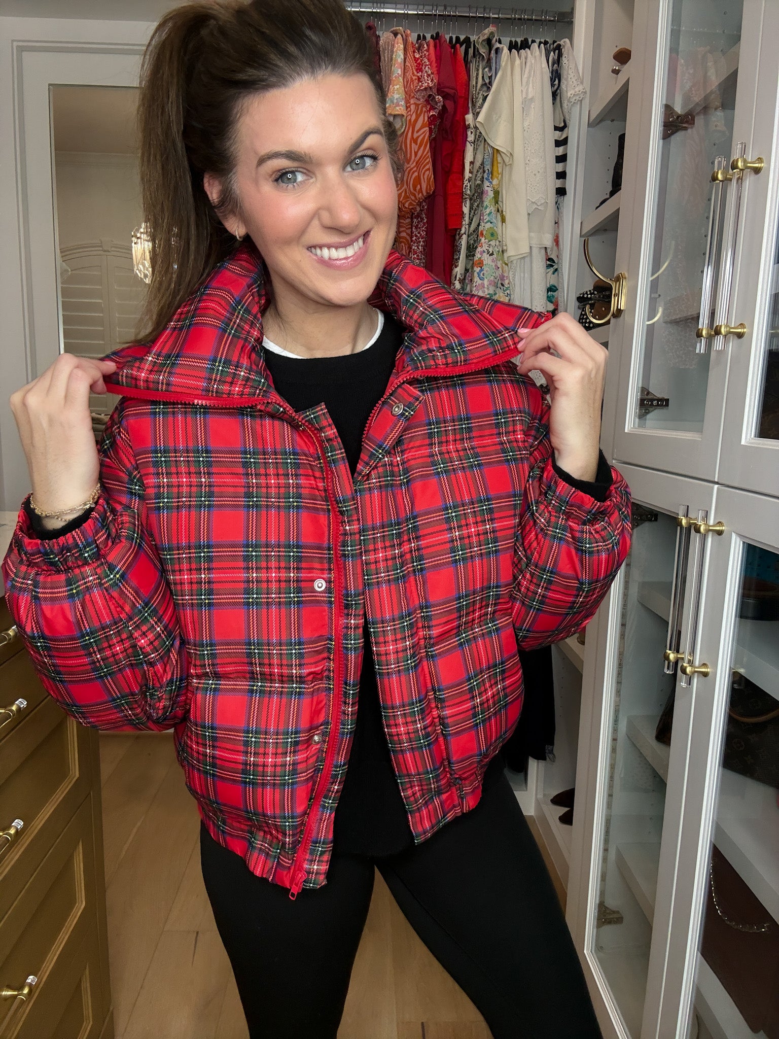 Ralph Plaid Puffer Jacket
