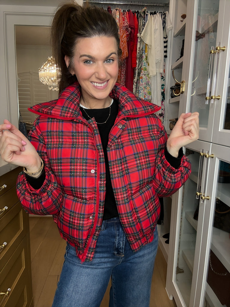 Ralph Plaid Puffer Jacket