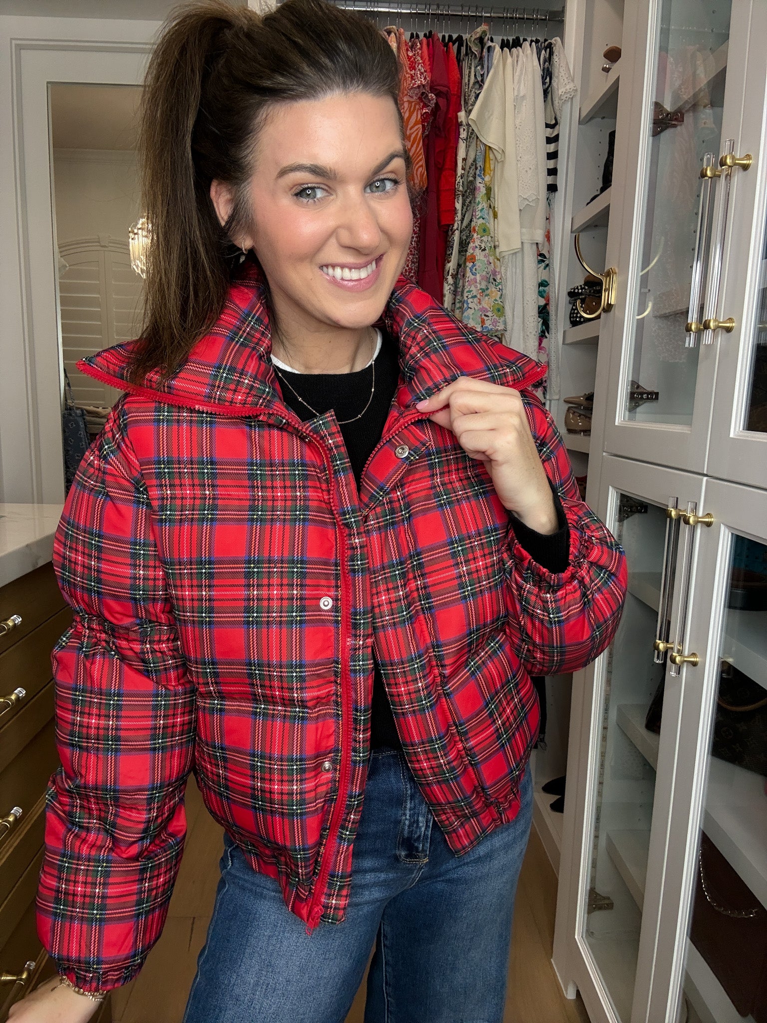 Ralph Plaid Puffer Jacket