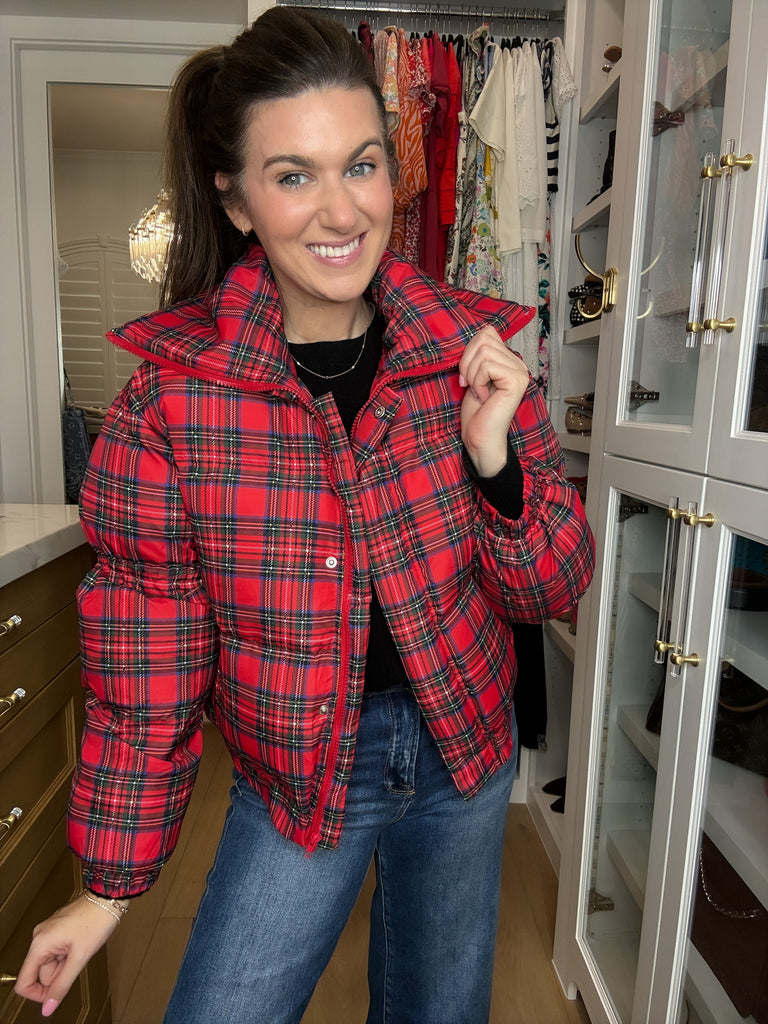 Ralph Plaid Puffer Jacket