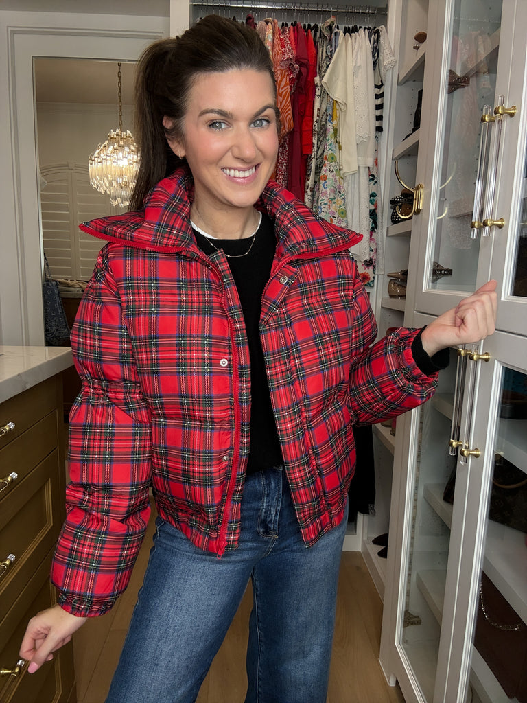 Ralph Plaid Puffer Jacket