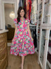Making Your Own Luck Floral Midi Dress in Pink