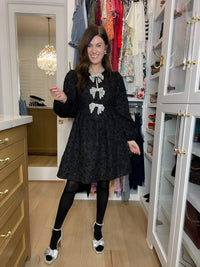Sugarlips Arielle Jacquard Glow Bow Dress