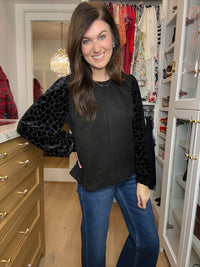 Modern Muse Velvet Sleeve Top