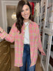 Pink Skies Plaid Button Down