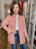 Pink Skies Plaid Button Down