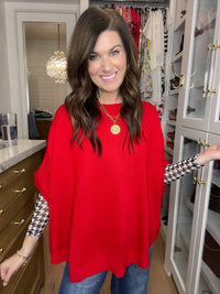 Everyday Elevated Sweater in Red