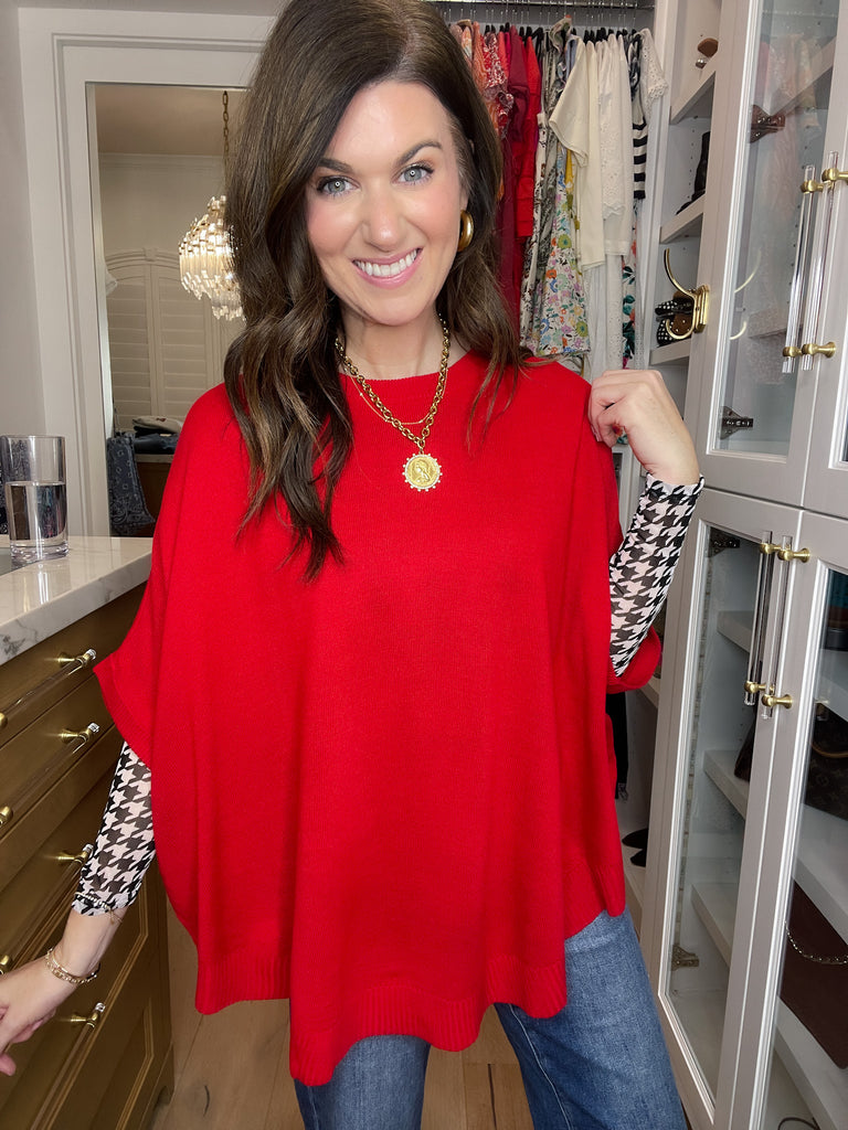 Everyday Elevated Sweater in Red