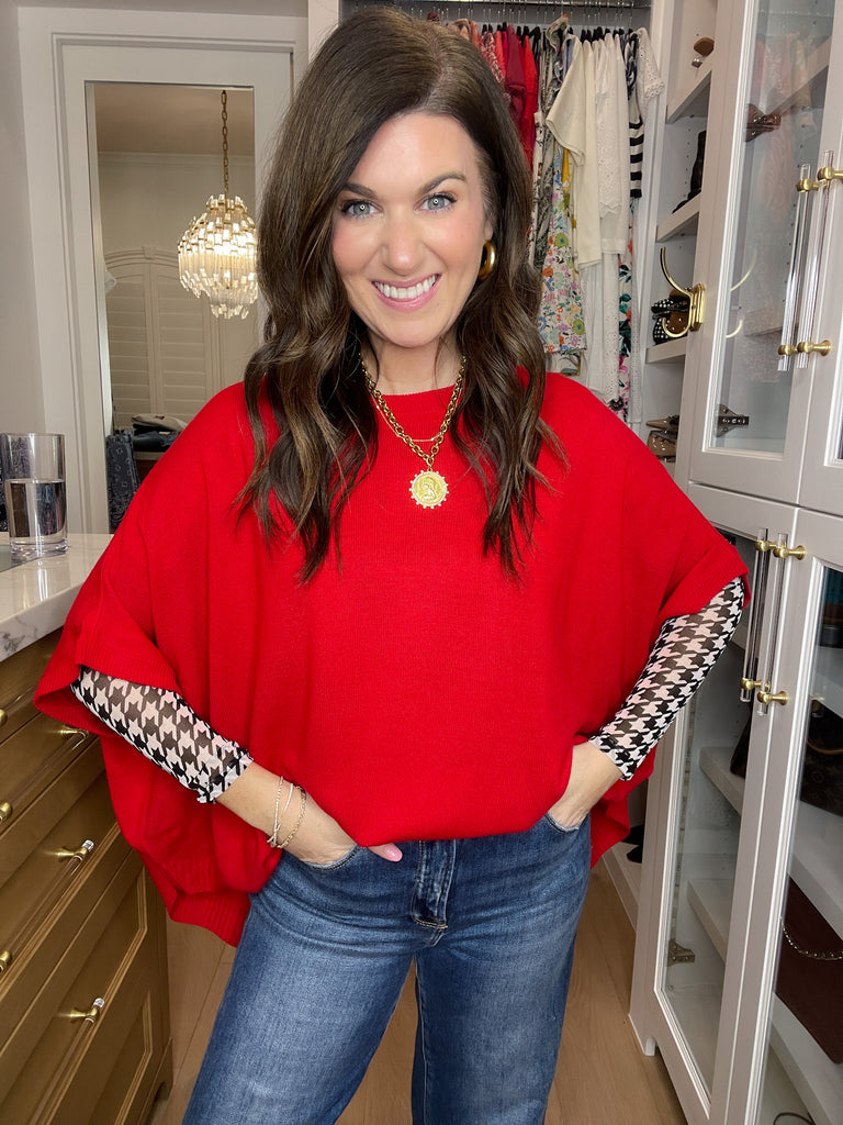 Everyday Elevated Sweater in Red