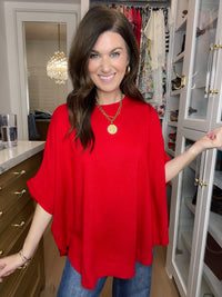 Everyday Elevated Sweater in Red