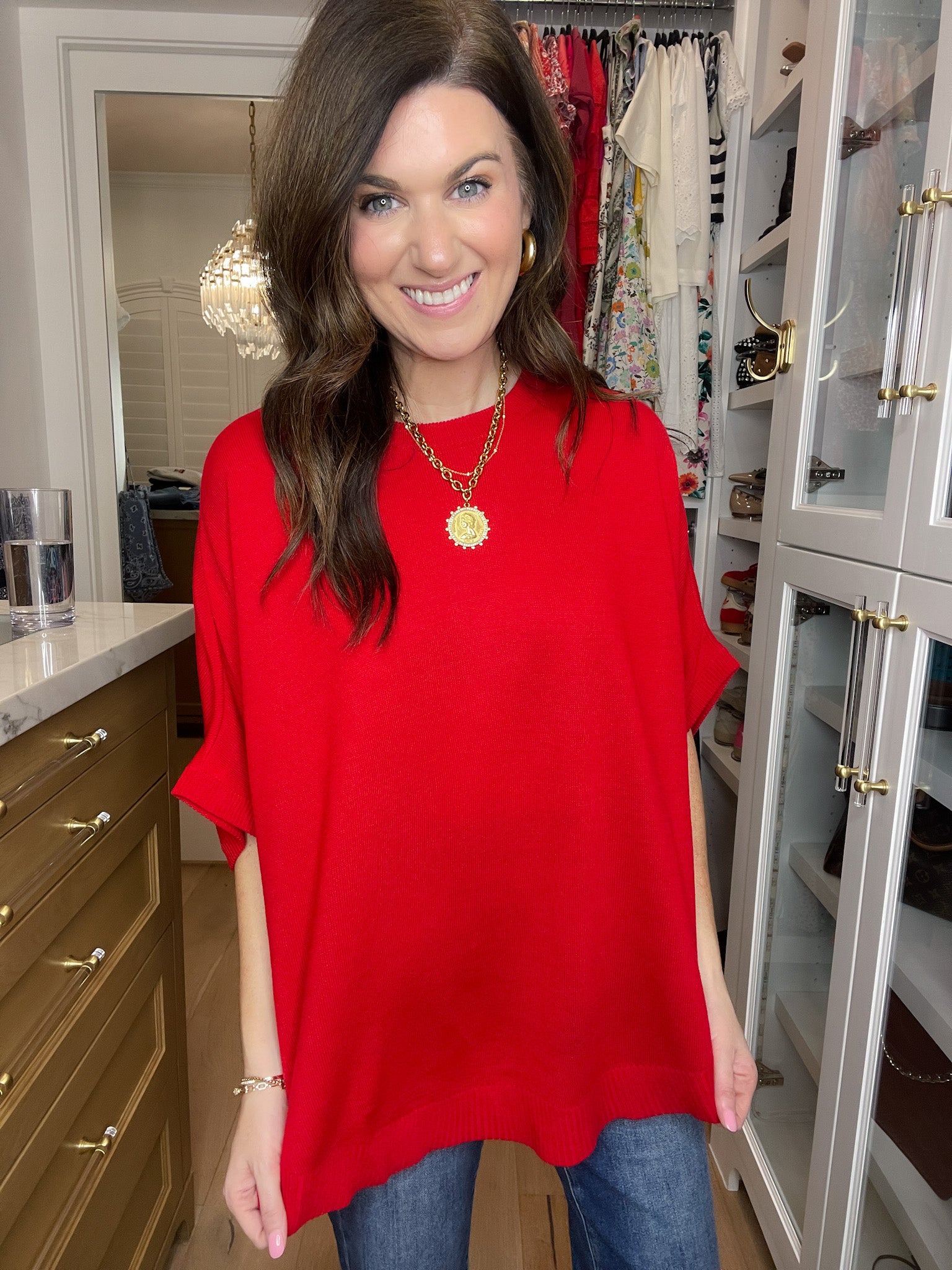 Everyday Elevated Sweater in Red