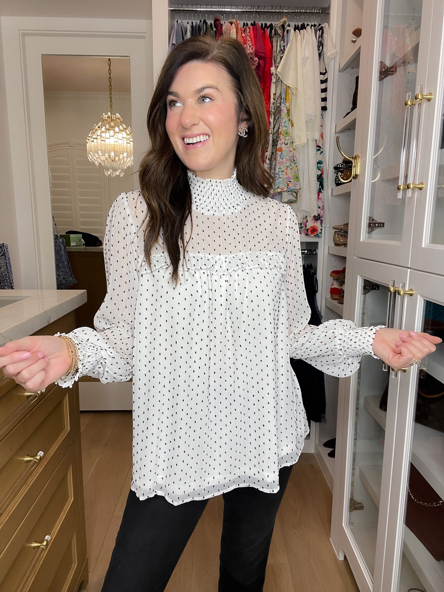 Graceful Moment Smocked Top