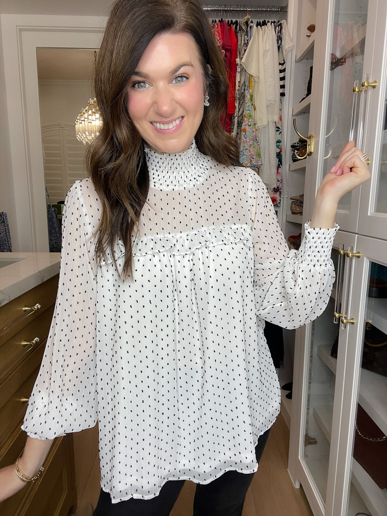 Graceful Moment Smocked Top