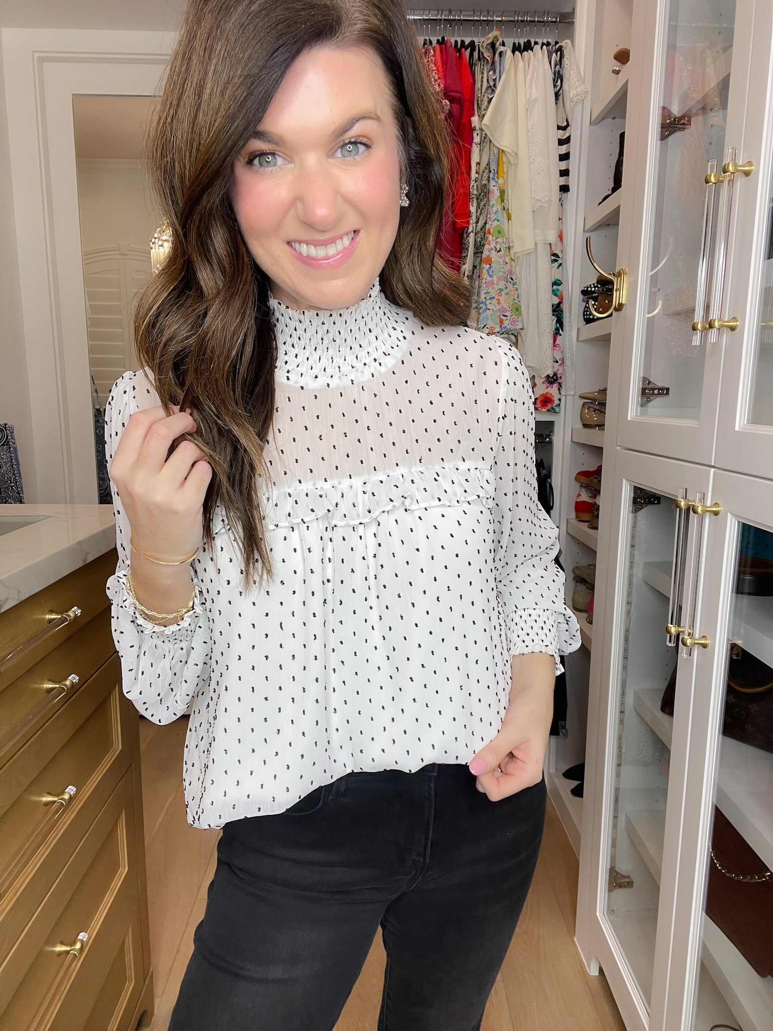 Graceful Moment Smocked Top