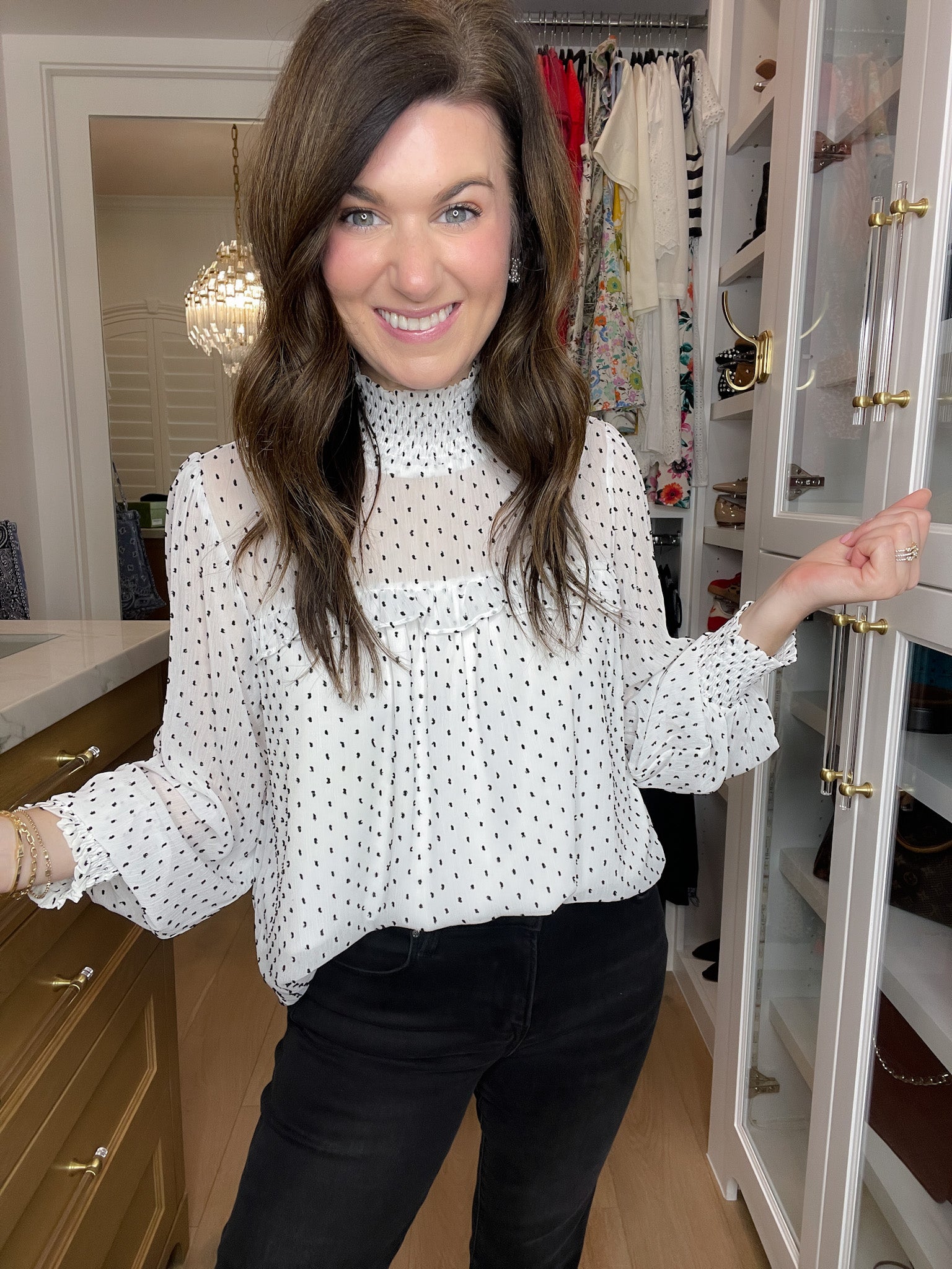 Graceful Moment Smocked Top