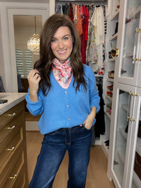 Layer It On Cardigan in Blue
