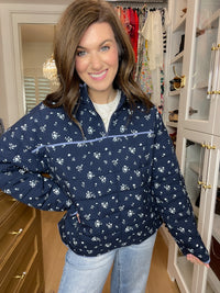 Bloom & Cozy Quilted Pullover