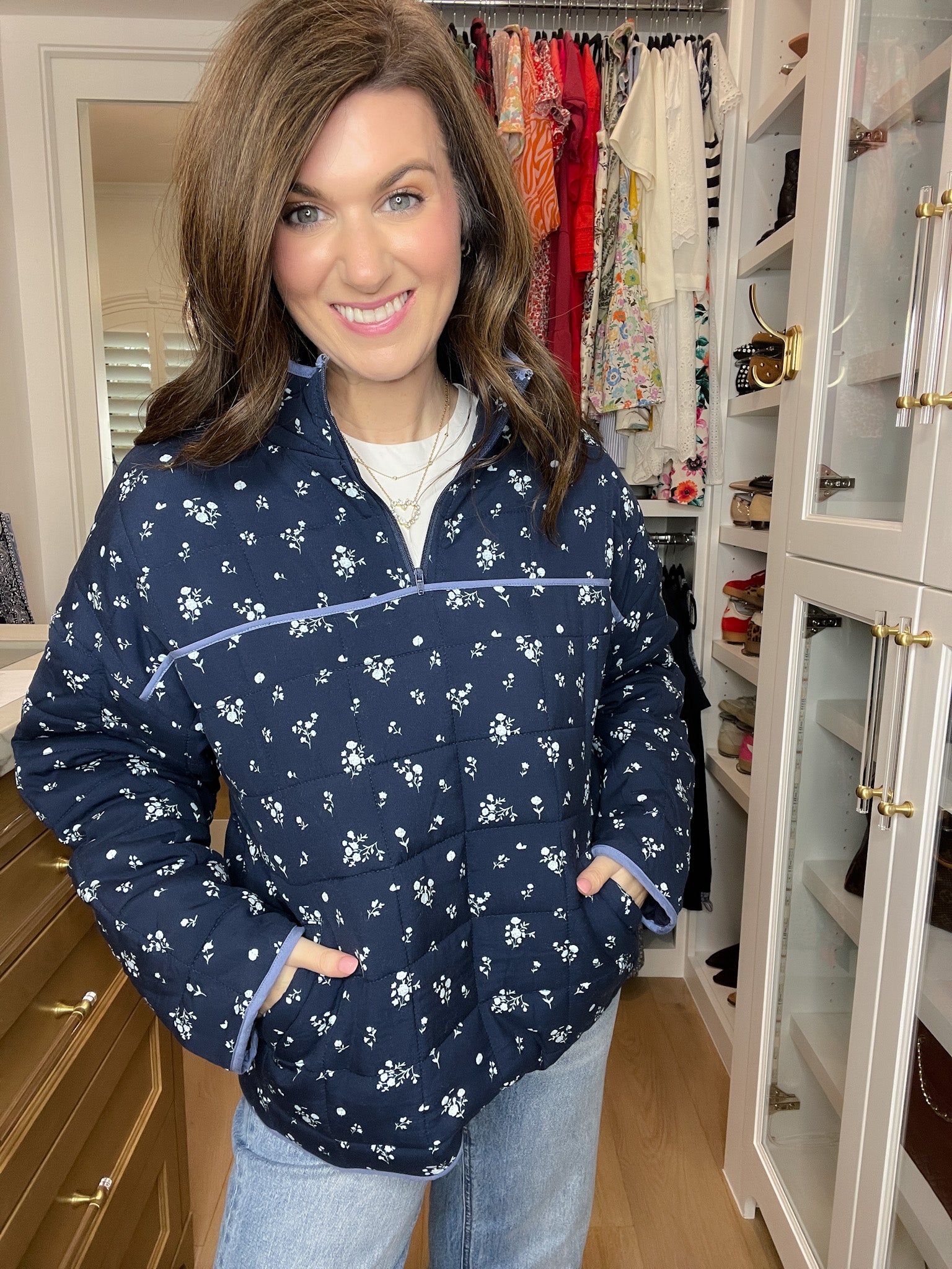 Bloom & Cozy Quilted Pullover
