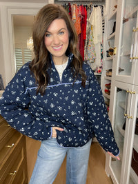 Bloom & Cozy Quilted Pullover
