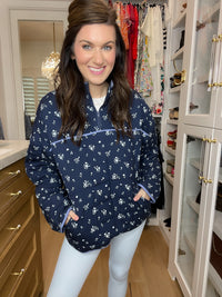 Bloom & Cozy Quilted Pullover
