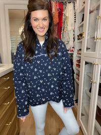 Bloom & Cozy Quilted Pullover