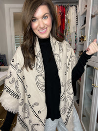Bandana Scarf in Taupe *Final Sale*