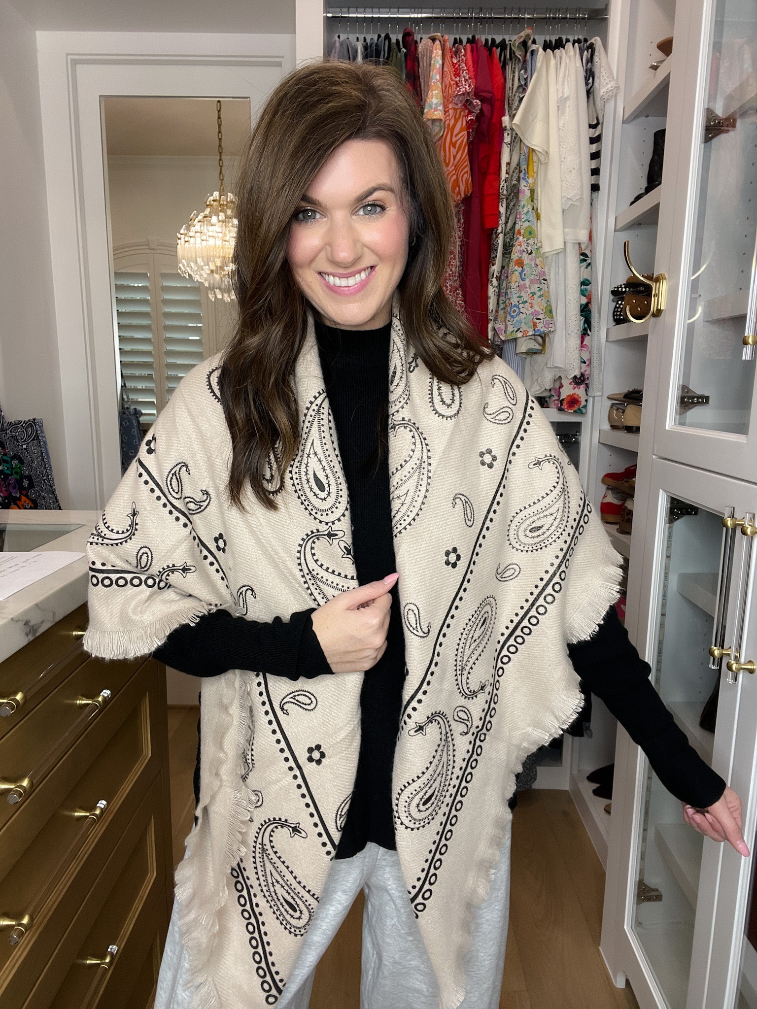 Bandana Scarf in Taupe *Final Sale*