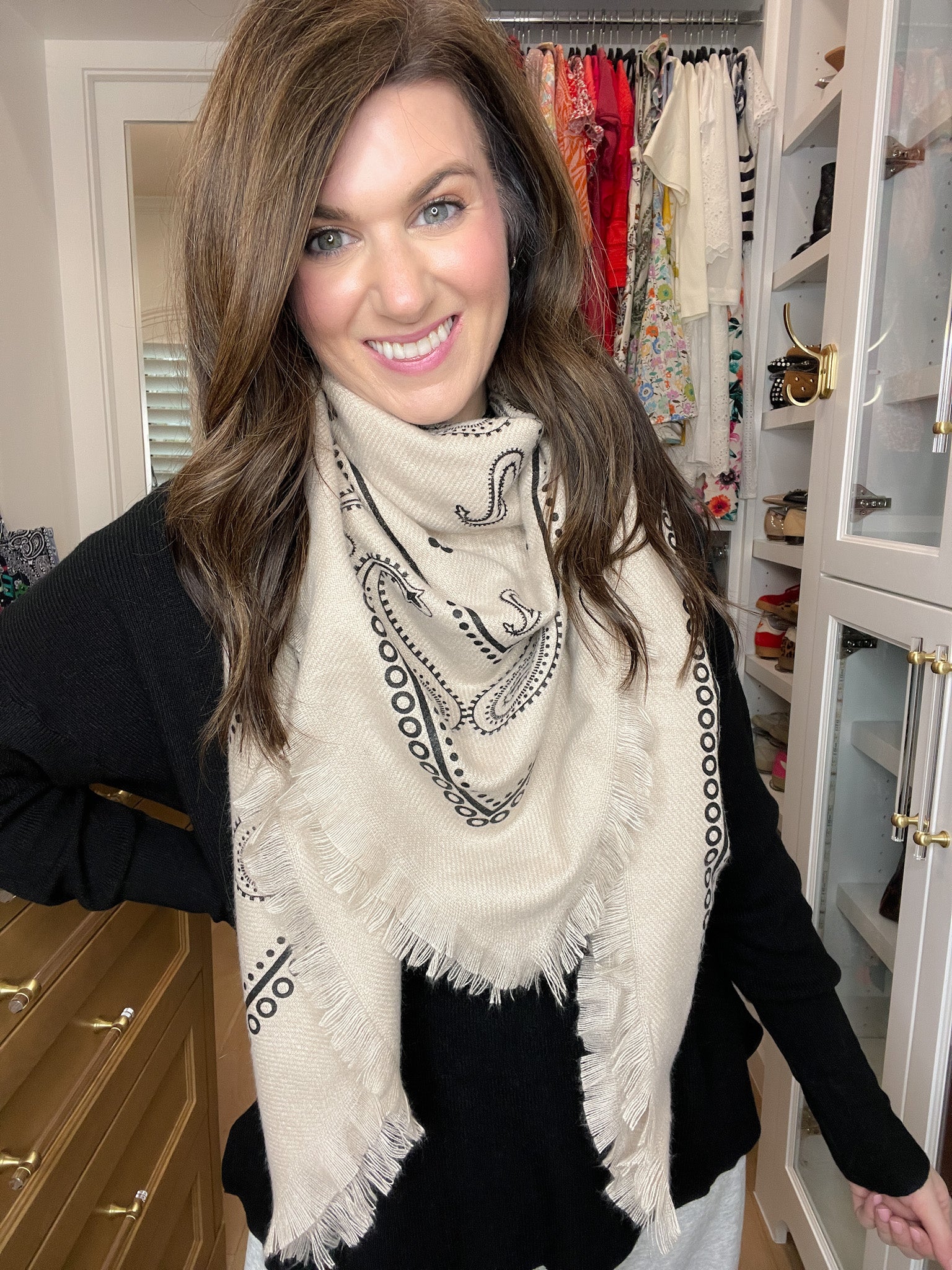 Bandana Scarf in Taupe *Final Sale*