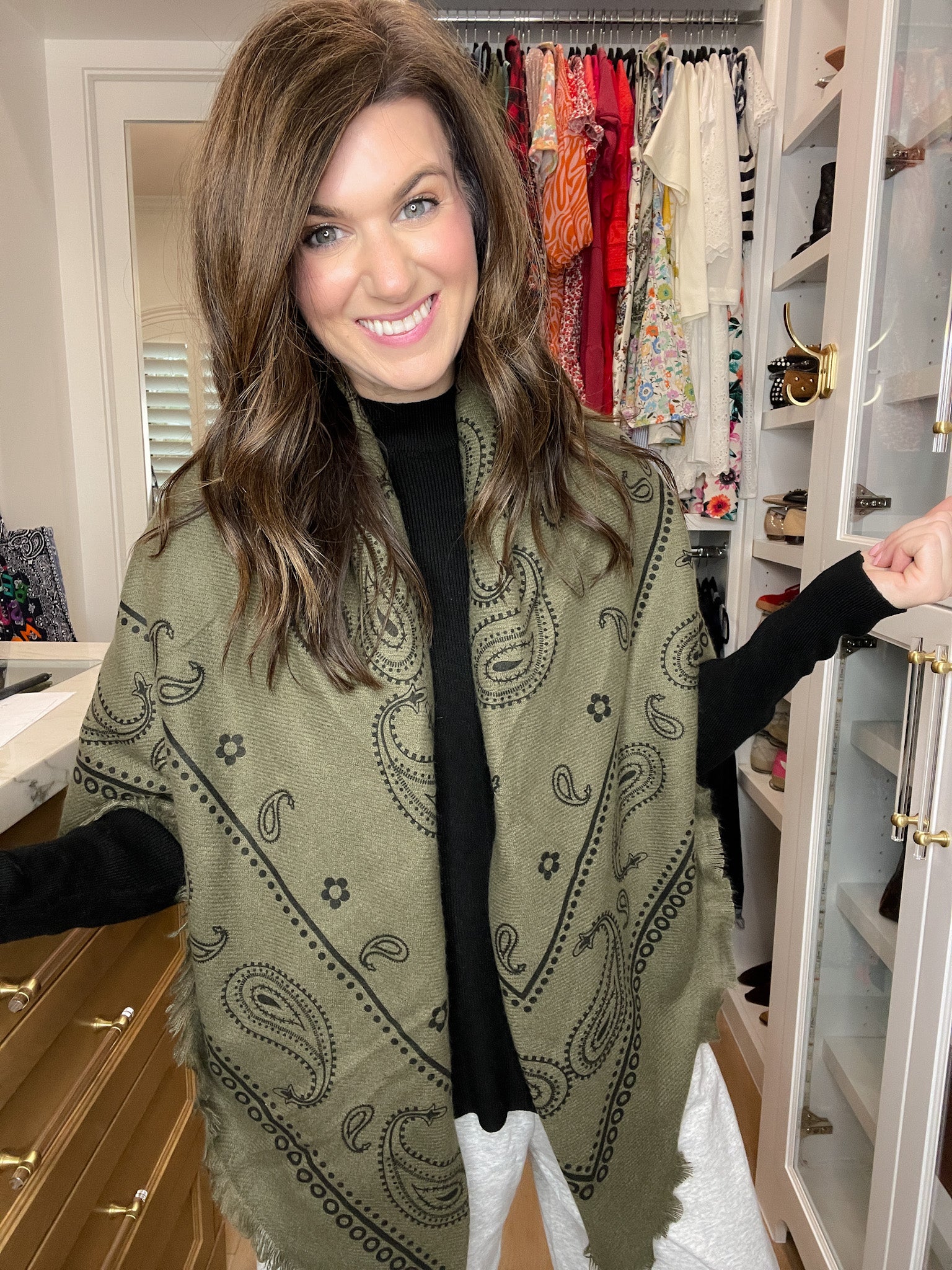 Bandana Scarf in Khaki Green *Final Sale*