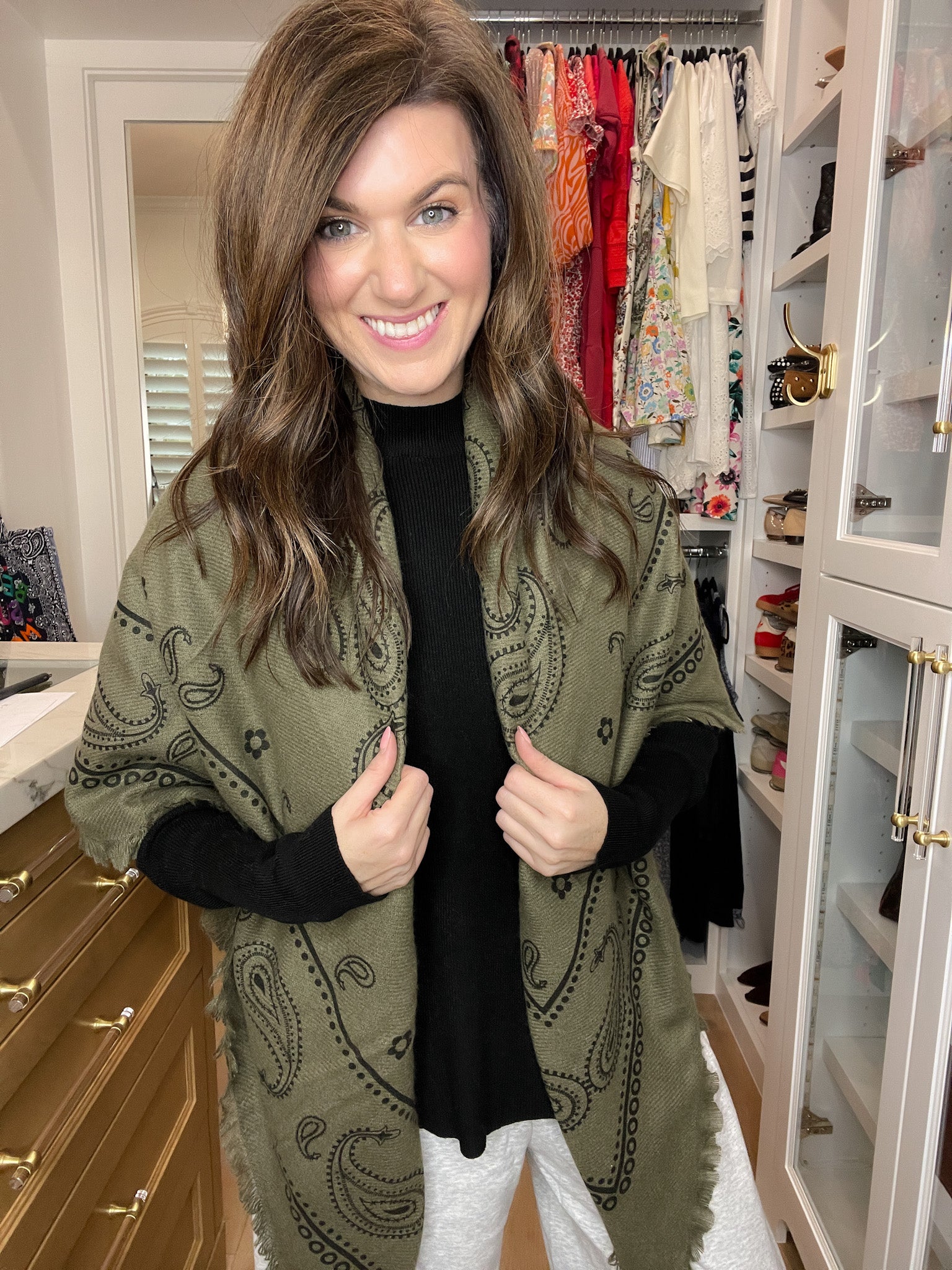 Bandana Scarf in Khaki Green *Final Sale*