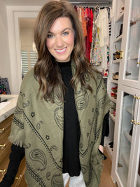 Bandana Scarf in Khaki Green *Final Sale*