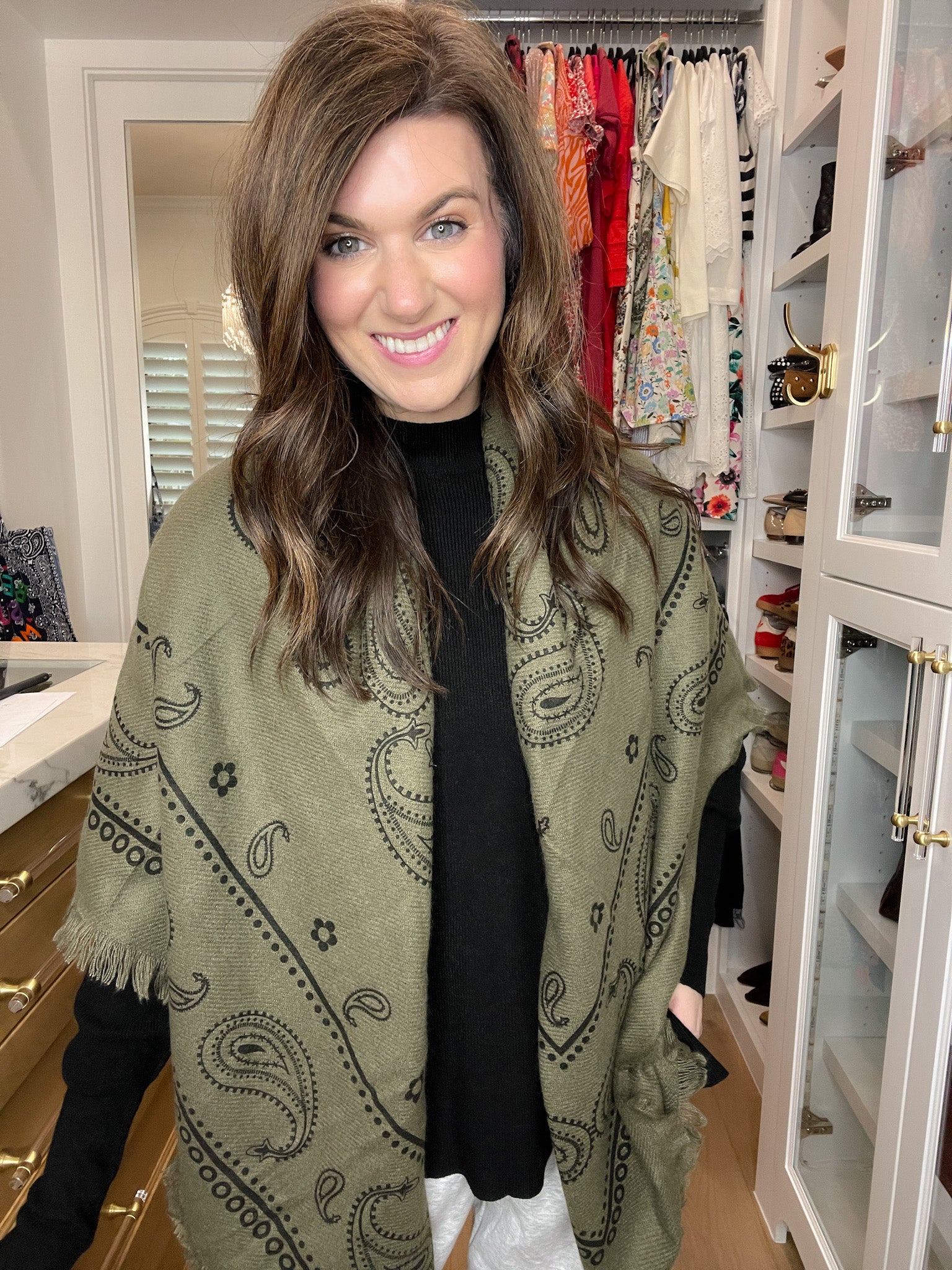 Bandana Scarf in Khaki Green *Final Sale*