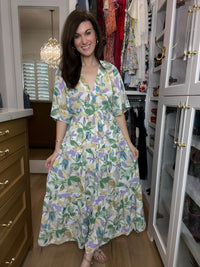 Floral Blush Maxi Dress