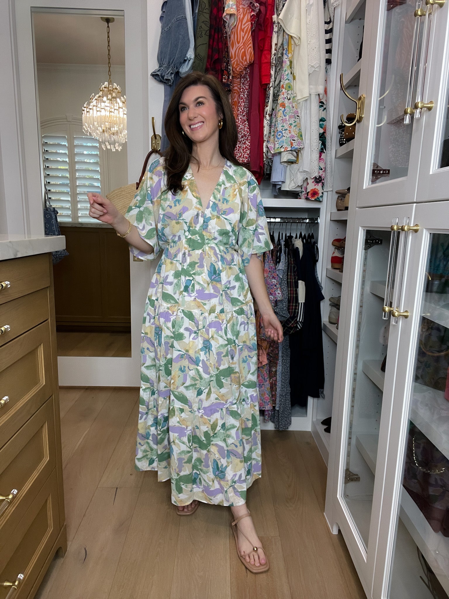 Floral Blush Maxi Dress