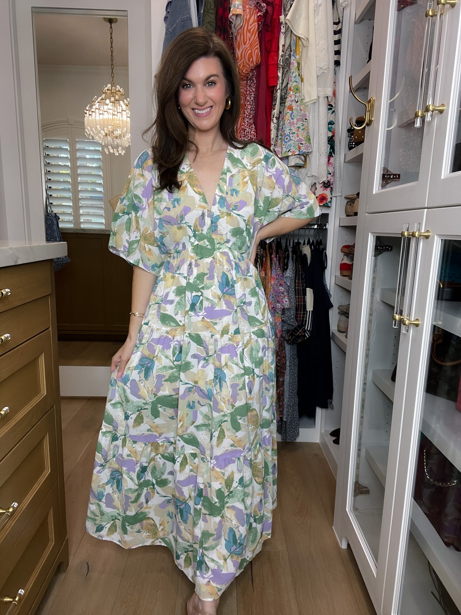 Floral Blush Maxi Dress