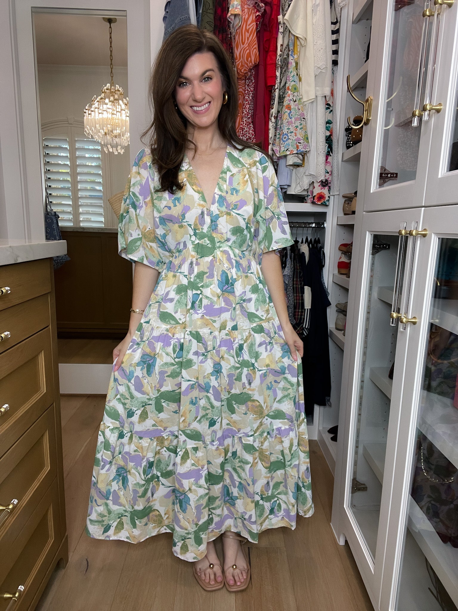 Floral Blush Maxi Dress