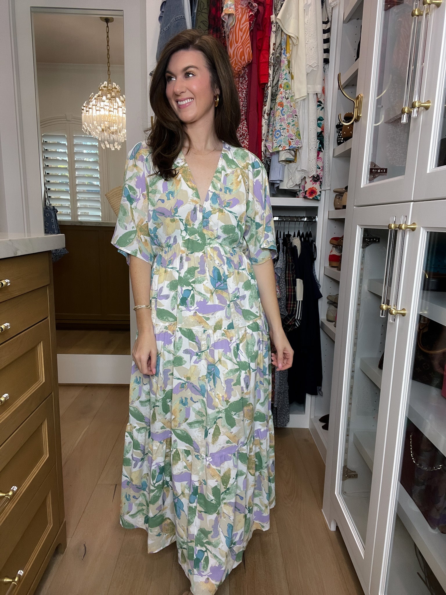 Floral Blush Maxi Dress