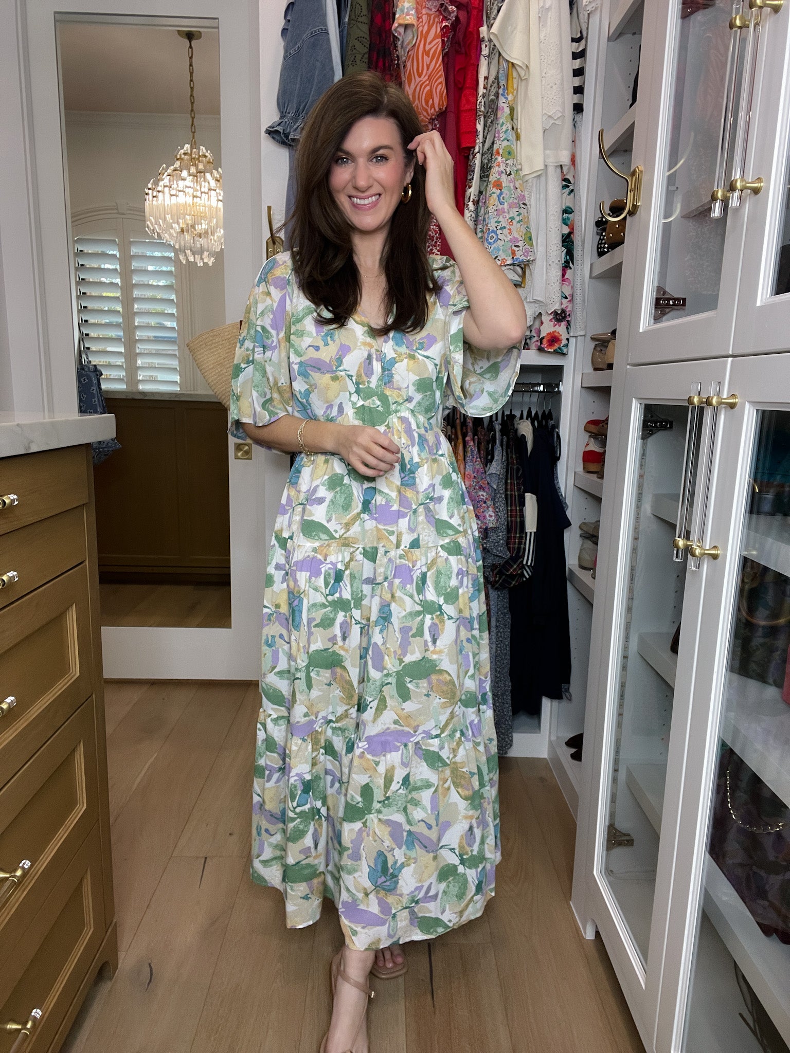 Floral Blush Maxi Dress