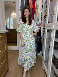 Floral Blush Maxi Dress