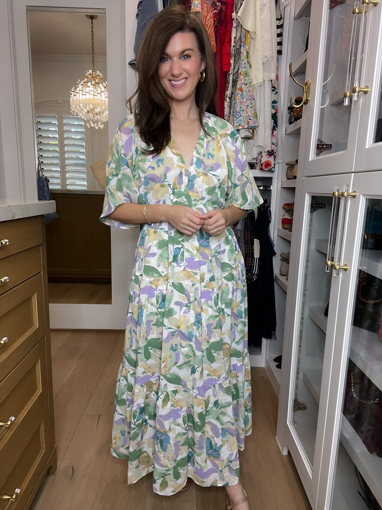 Floral Blush Maxi Dress